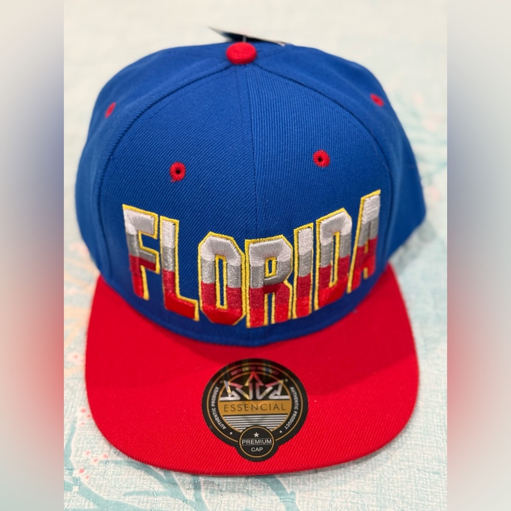 NWT Blue and Red Florida Cap
